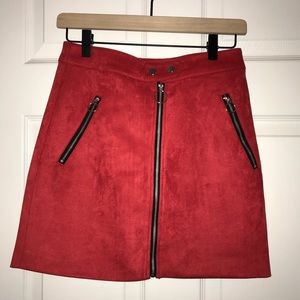 Red skirt